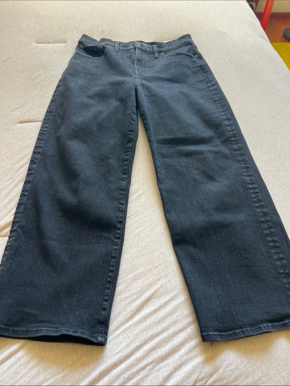 Perfect Vintage Wide Leg Black Jeans for Women